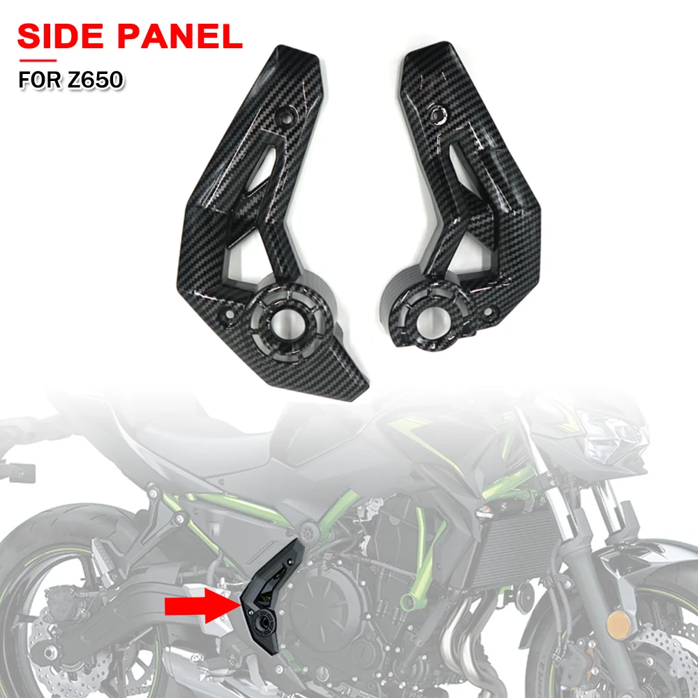 

Motorcycle Frame Side Cover Cowl Fairing Guard Protector Accessories For Kawasaki Z650 Z 650 2021-2024 For Ninja 650 2017-2024