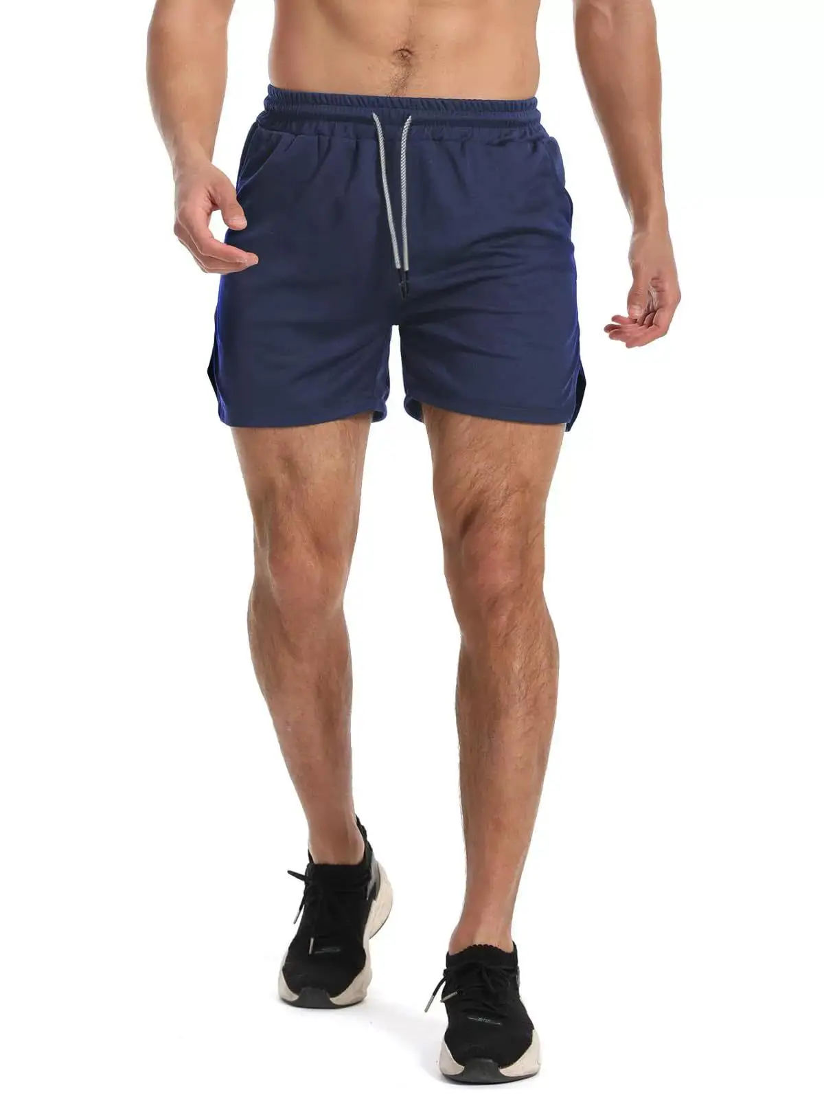 

Men's Summer Mesh Quick - Dry Shorts, Breathable, with Side Splits, Suitable for Casual Sports, Running and Beach Wear