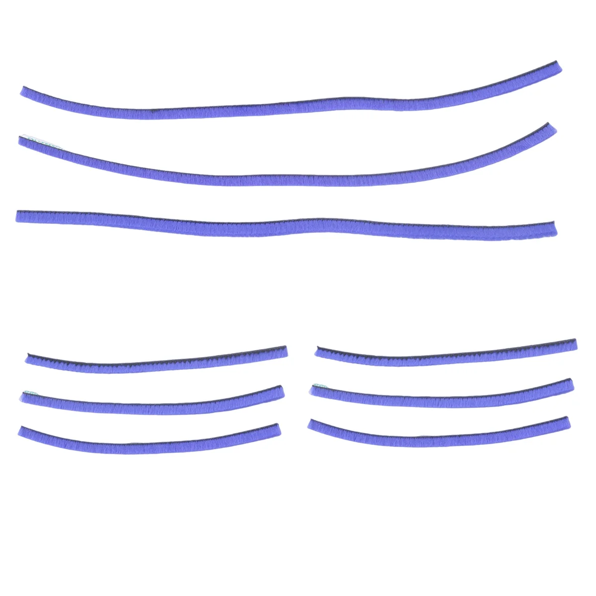 EQAZ-9Pcs tiras de pelúcia macias para aspirador de pó dyson v6 v7 v8 v10 v11 cabeça de rolo macio peças de acessórios de reposição
