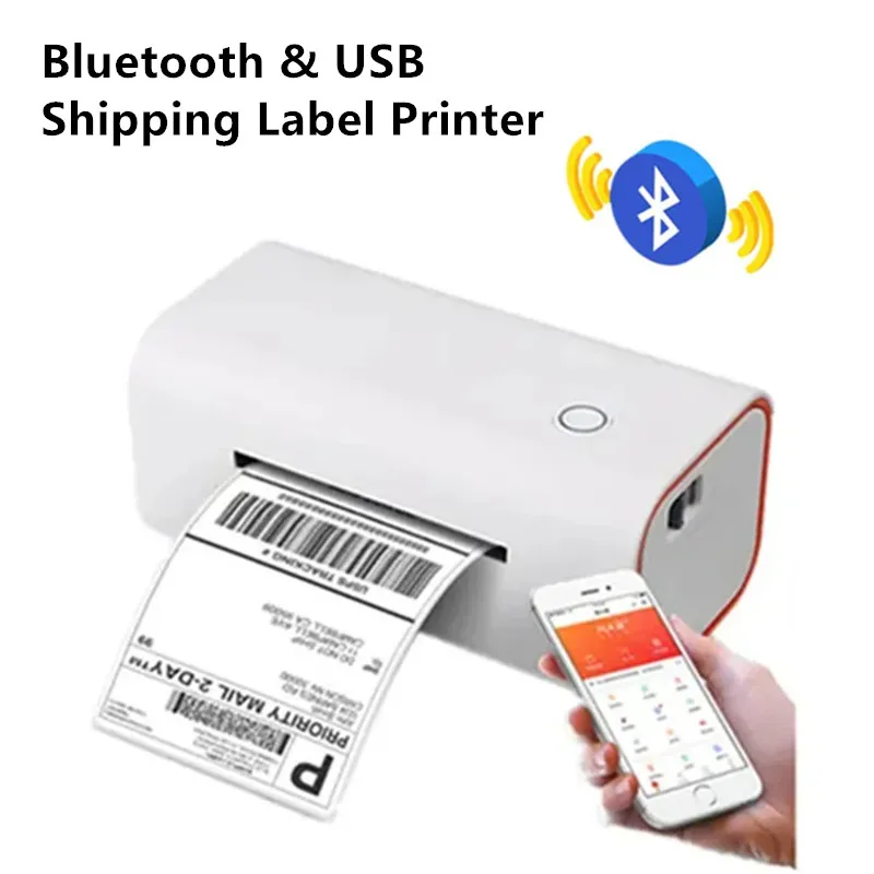 WERESE Bluetooth Thermal Label Printer Wireless Shipping Label Printer 4X6 Compatible with iPhone Android Mac Windows