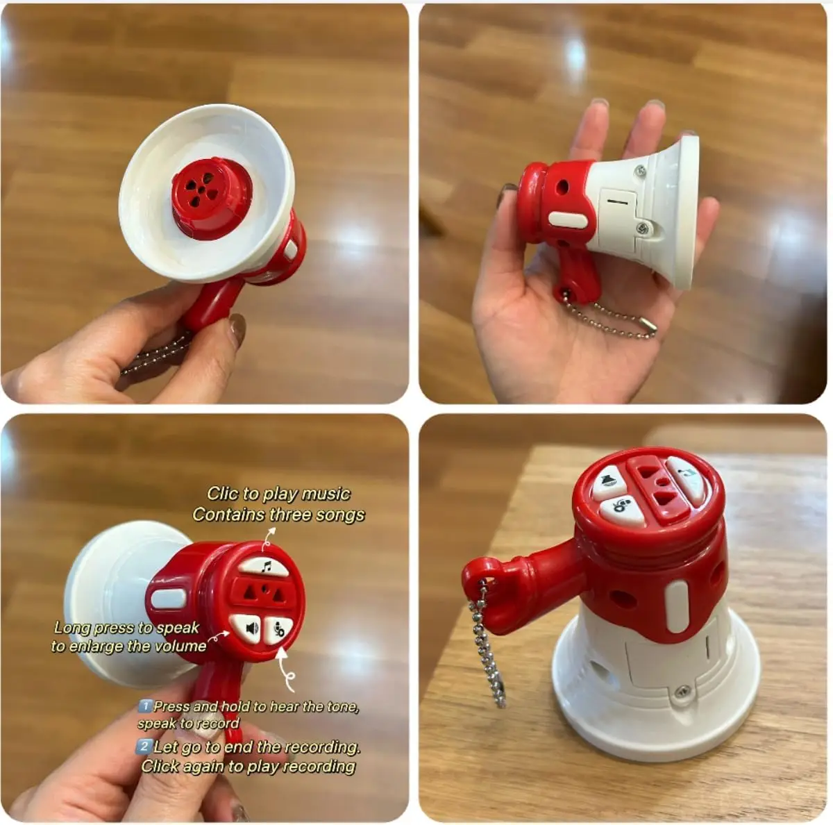 Loud Speaker, Small Speaker Toy Keychain, Handheld Prank Toy, Recordable Toy, Mini Amplifier, Funny Prank Toy for Friends, Suitable for Holiday Gifts, Novelty Toy!!!