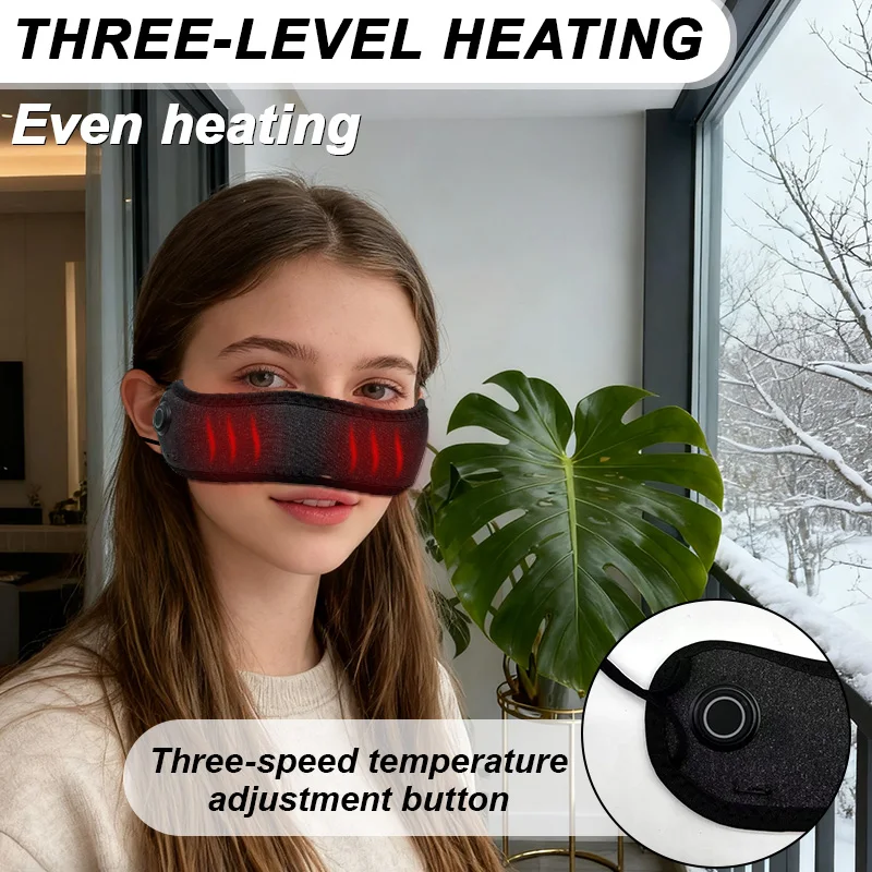 قناع الأنف المحمول المُسخن بمنفذ USB، سخان الأنف القابل للطي مع لحساسية احتقان الأنف والأنف المألوف #1