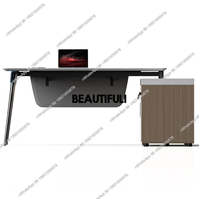 Desk boss table simple modern president table office furniture Guangdong light luxury manager big class desk supervisor table