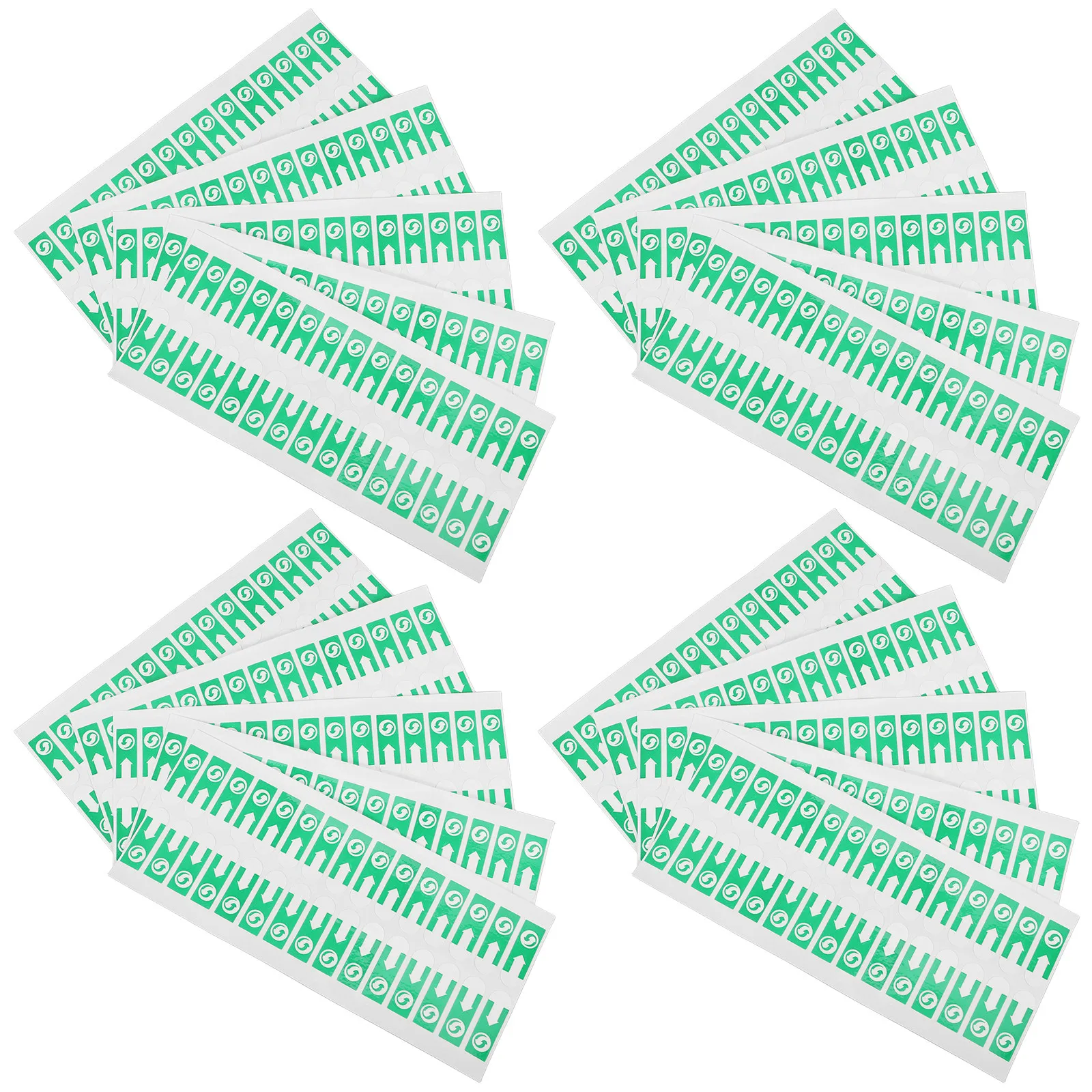 

1000 шт. самоклеящихся этикеток-стрелок без остатка клея для маркировки и запечатывания пакетов, наклейки-стрелки для мусорных мешков, этикетки для запечатывания пакетов