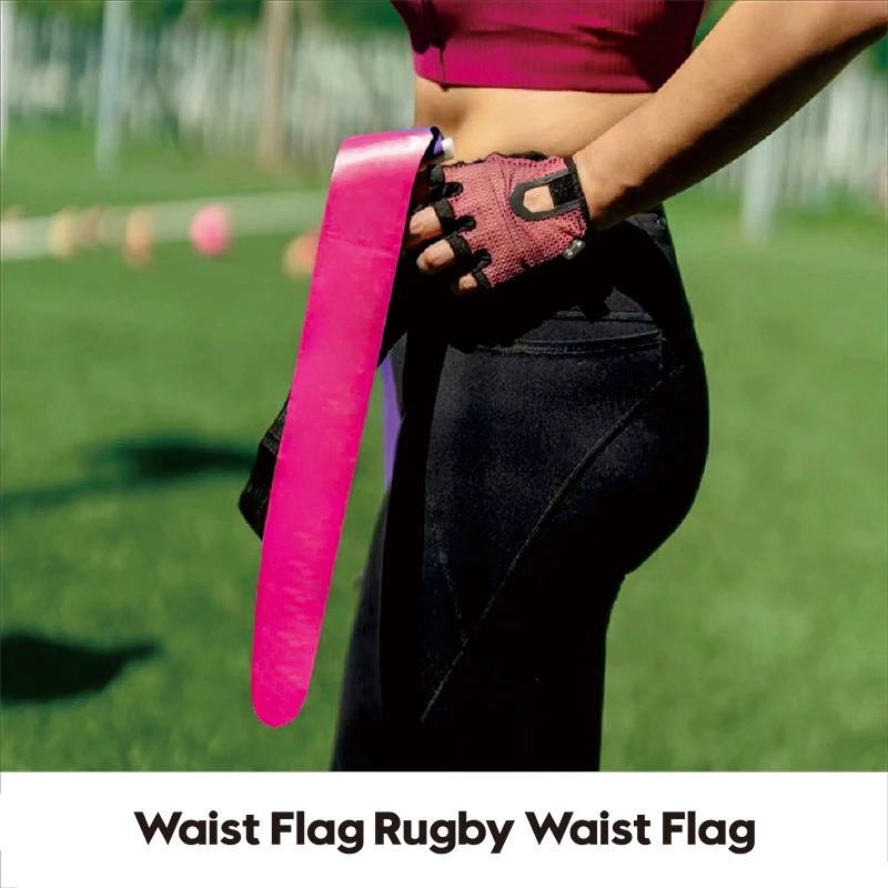 Sports Flag Football Webbing Waist Flag Bright Color Adjustable Competition Training PVC American Soccer Waist Flag For Sports