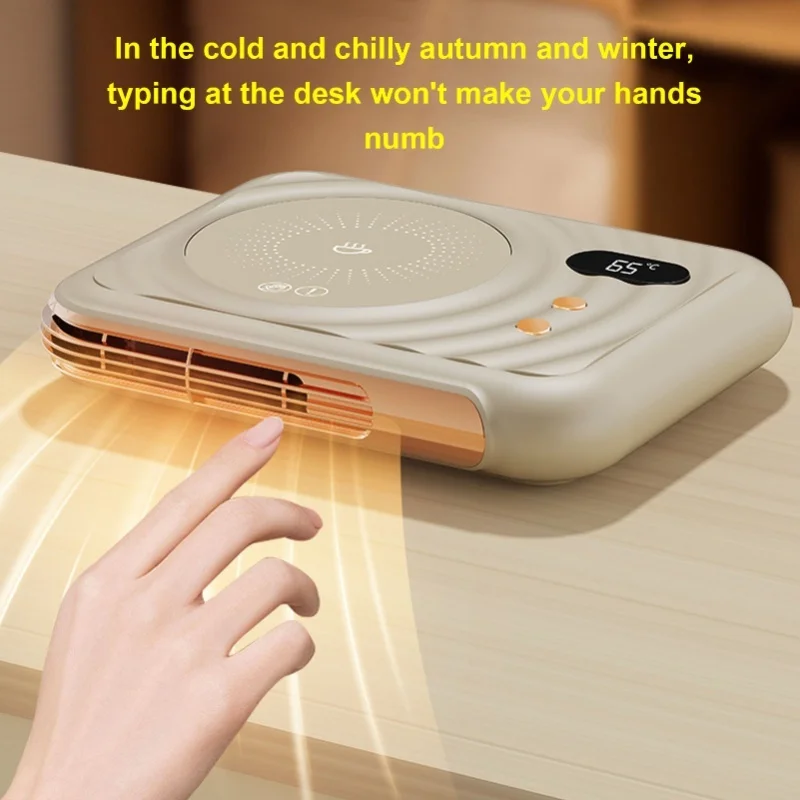電気式2in1カップウォーマー、サーモスタットマット、温風送風機、コーヒーヒーター、デスクトップ用、ミルクティー、飲料用