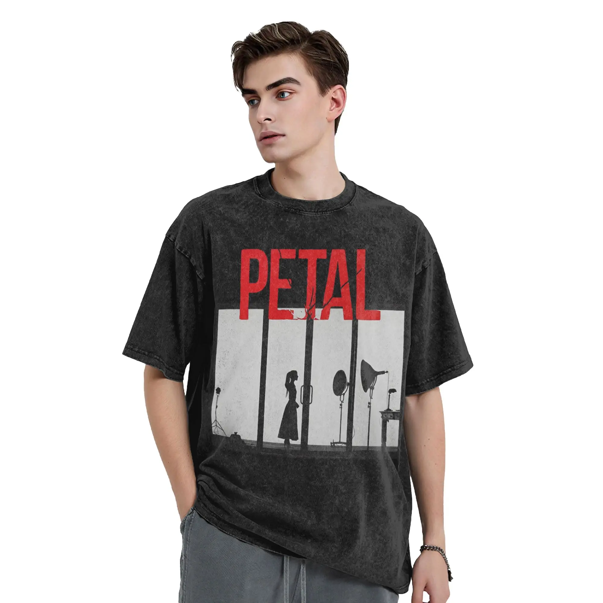 Ariana Grandes Petal Washed T Shirt Streetwear  Casual T-Shirt  Tee Shirt Men Women Cotton Street Summer