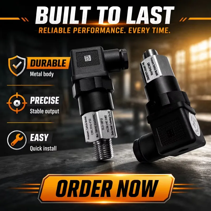 Hot Sale Durable Promotion Hydraulic General Adjustable Pressure Switch SUS316 Fuel Oil Pressure Sensor IP55 0.5% FS Accuracy