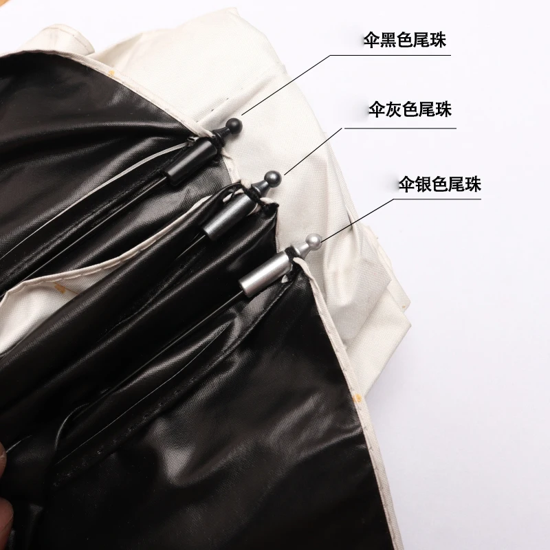 Metal Folding Umbrella Beads Umbrella Accessories Umbrella Tail Beads Trifold Umbrella Tail Drops Sun Umbrella Tail Drops Parts