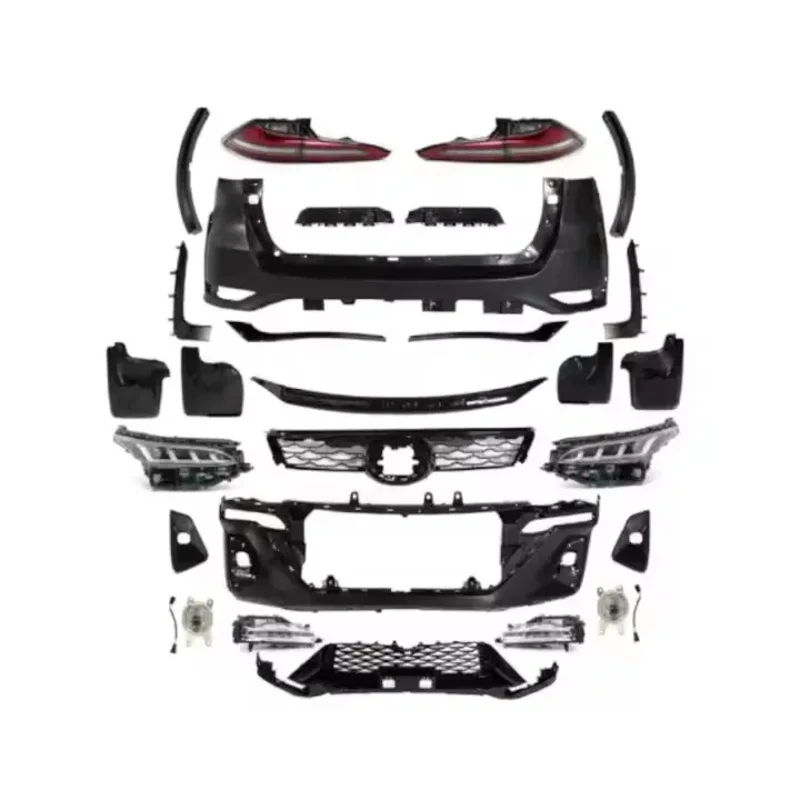 

Fortuner 2015-2020 Body Parts Facelift Kit Front Bumper and Exterior Accessories Upgrade to 2021 Car Accessories