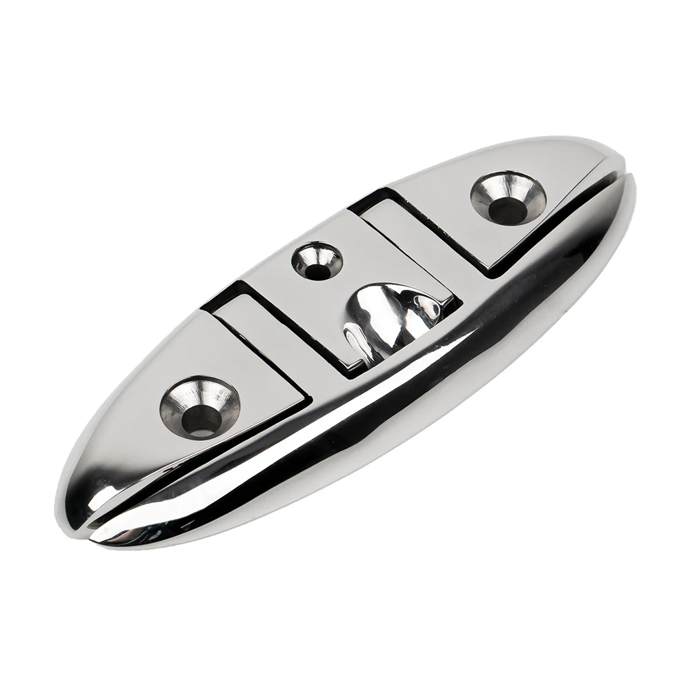 Marine Mooring Boat Mount Folding Cleat Flip up 316 Stainless Steel 5/6/8 Inch Boat Accessories Folding Cleat Part