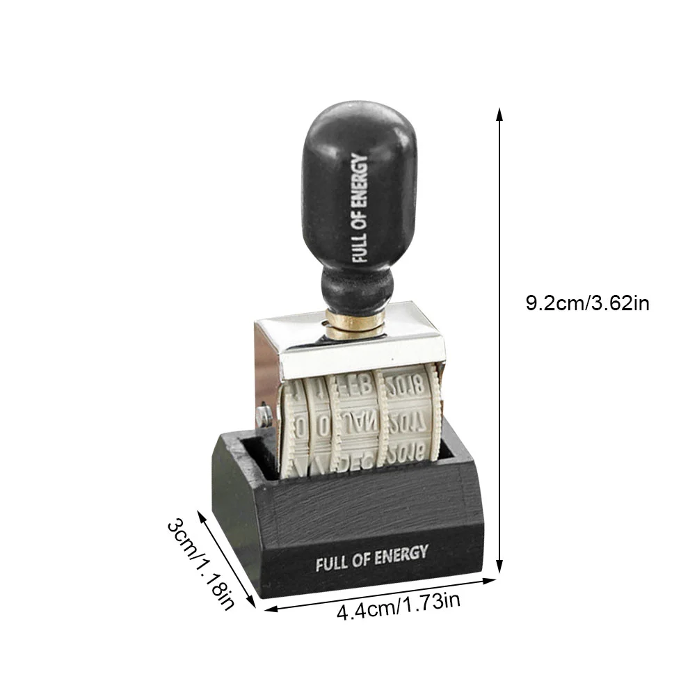 Datum Stempel Roller Knop Hand Boek Zegel Postzegels Plakboek Benodigdheden Draagbare DIY Planner