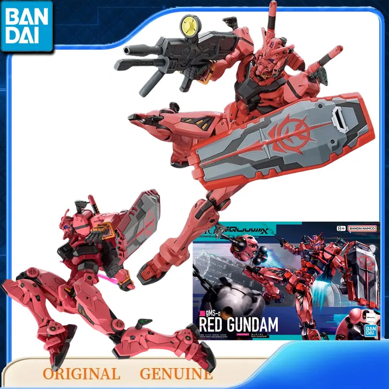 

Bandai Original Genuine HG 1/144 GQuuuuuuX GMS-α RED GUNDAM Anime Action Figures Toys Kids Gift Assembly Model Ornaments