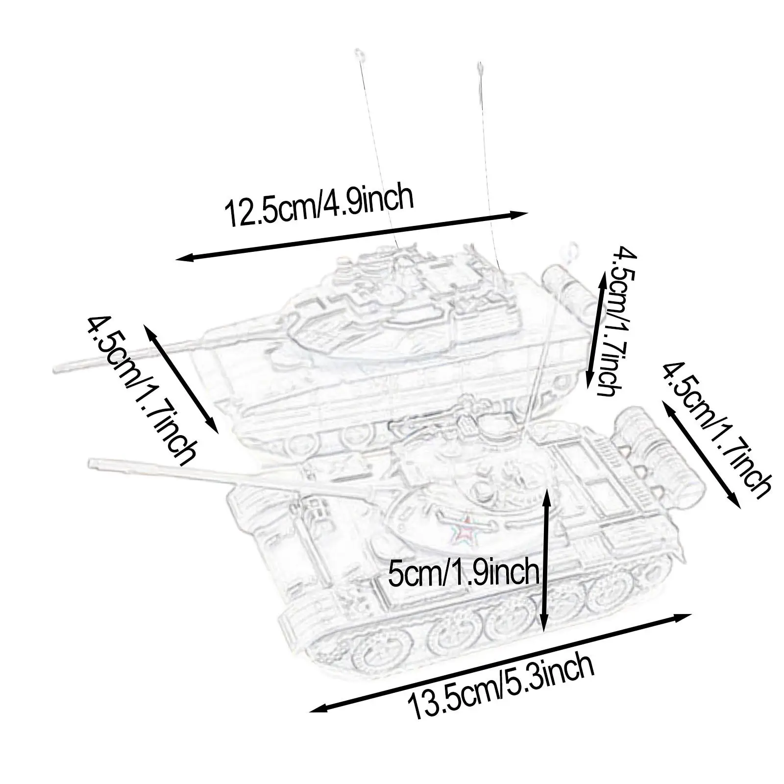 2 pièces 1/72 artisanat modèle de construction réservoir modèle Kits pour affichage souvenir enfant jaune