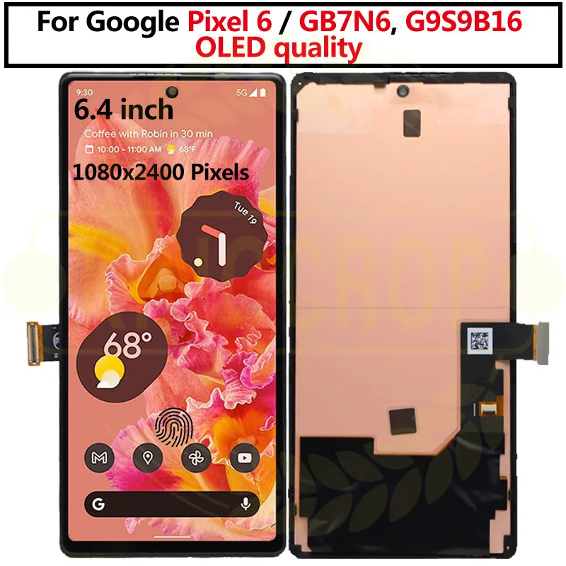 OLED For Google Pixel 6 Pro LCD Display GLUOG, G8VOU Touch Screen