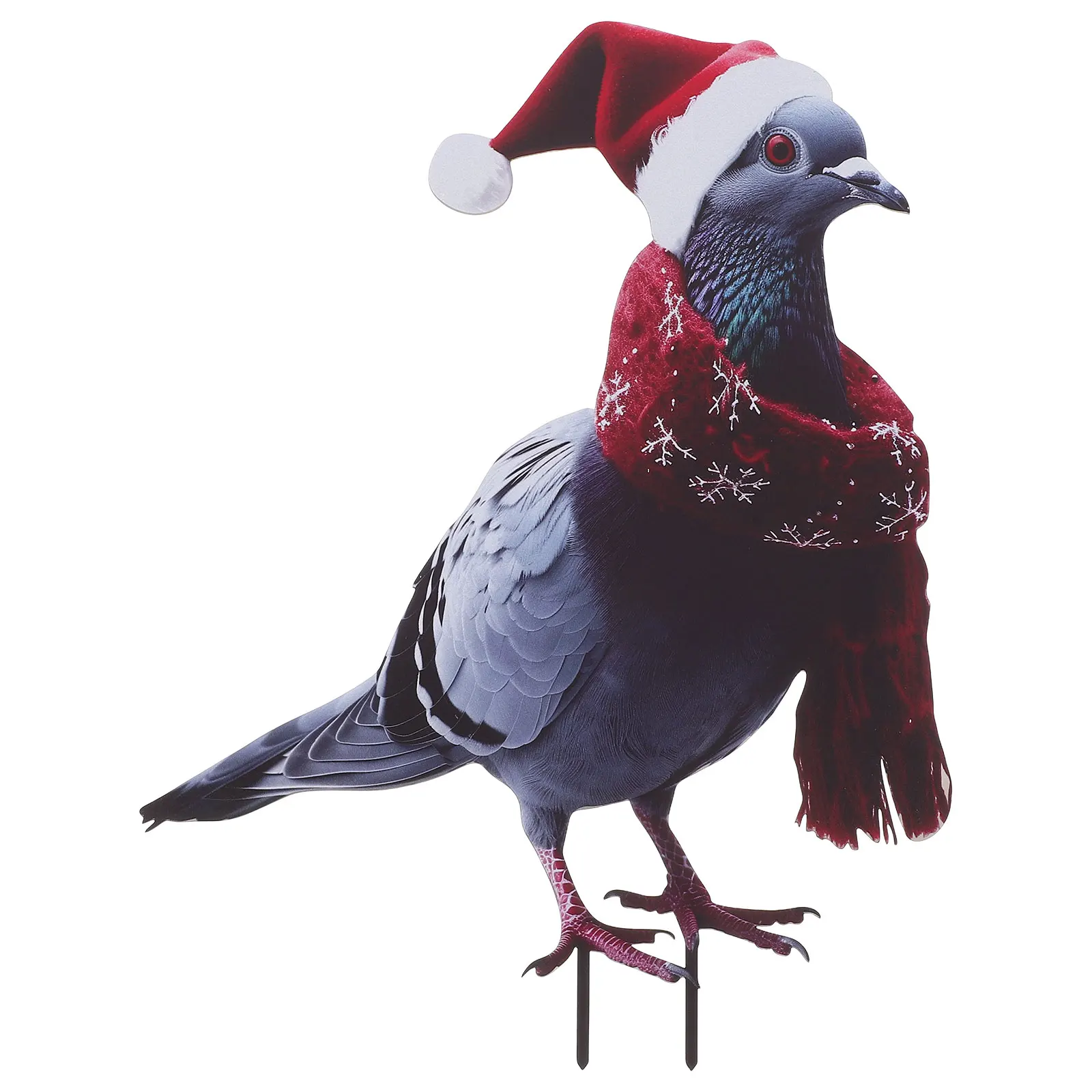 

Iron Garden Pigeon-Shaped Lawn Ornament Outdoor Lawn Sign Yard Decorative Bird Insert Backyard Garden Accessory