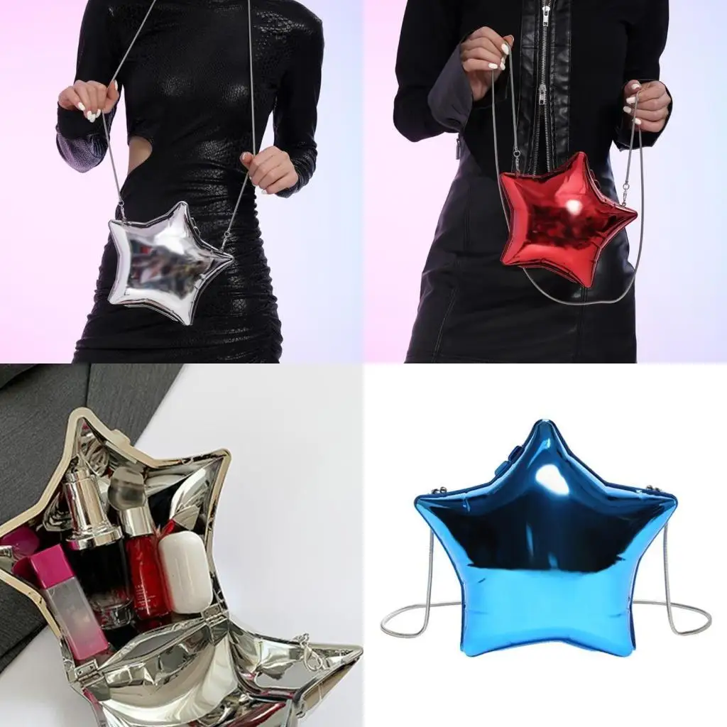 

D46D Star Crossbody Bag for Women Bag Acrylic Shoulder Bag Evening Clutch Purse Shopping Dating Bag