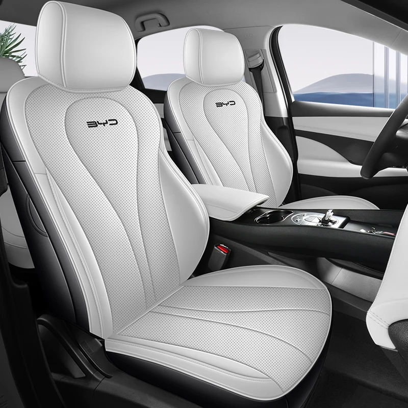 Custom Fit Faux Leather Full Wrap Seat Covers 5-Seater Auto Interior Accessories for BYD Seal 6 Touring