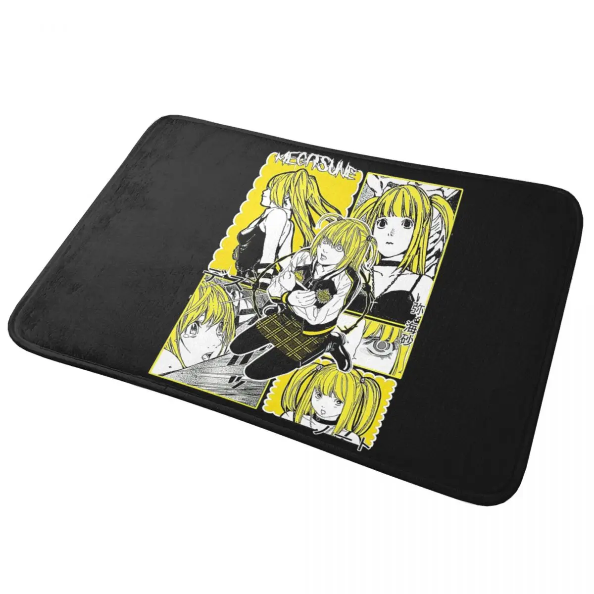 Felpudo antideslizante de Anime Death Note Misa Amane, alfombra a prueba de polvo para entrada de cocina, hogar, balcón, alfombrillas