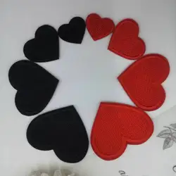 Multicolor Heart Patch Cartoon Embroidered Patches For Clothing DIY Iron on Patches on Clothes Shoes Hat Jeans Sew Badge Sticker