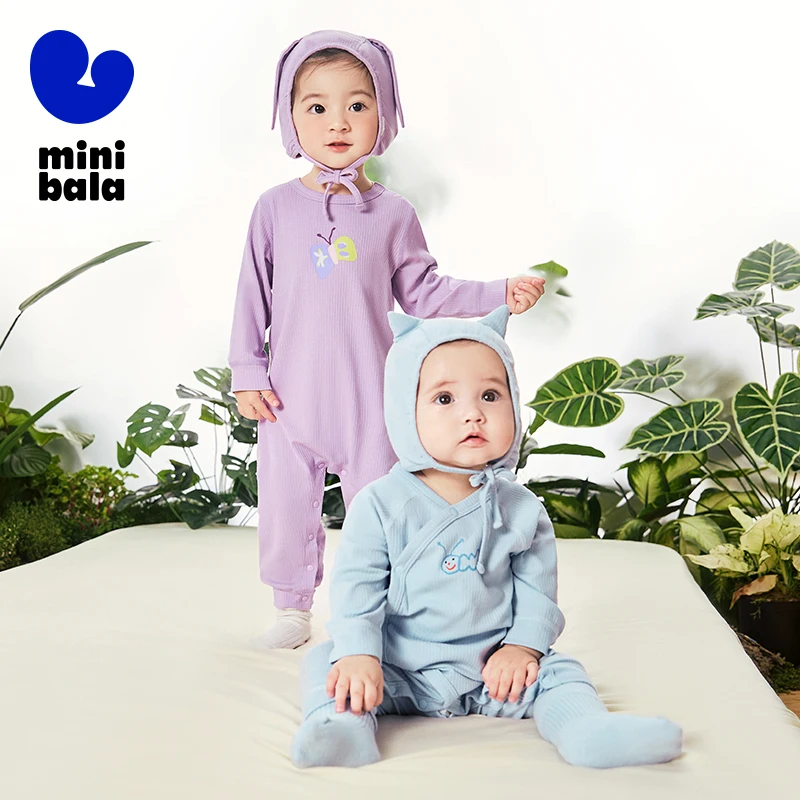 

Mini Bala Romper Newborn Baby Onesie Baby Skin-Friendly Crawling Suit Romper