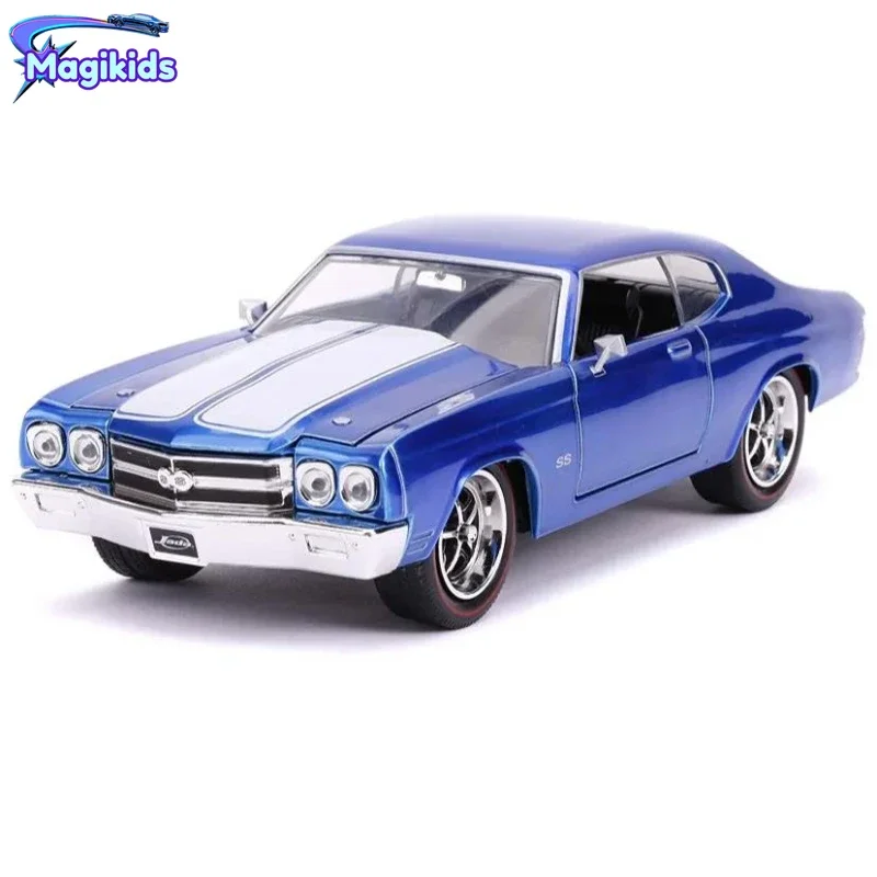 1:24 1970 Chevy Chevelle SS High Simulation Diecast Car Metal Alloy Model Car Toys for Children Gift Collection J93