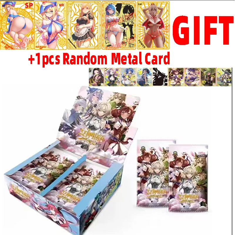 

2022 New Goddess Story 2m08 Booster Promo Pack+metal Card Child Kids Gift Game Cards Table Toys For Family Christmas