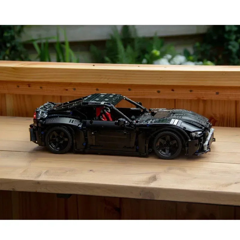 MOC-69993 Black GT Supercar 1:10 Model klocków budowlanych • 3053 części klocki edukacja dorosłe dzieci urodziny niestandardowa zabawka prezent