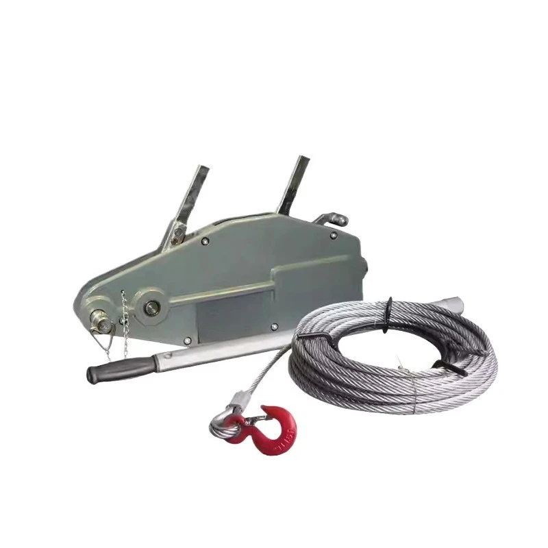 

Manual lifting hoist, hand crank traction machine hanging basket special aluminum alloy wire rope wrench hoist