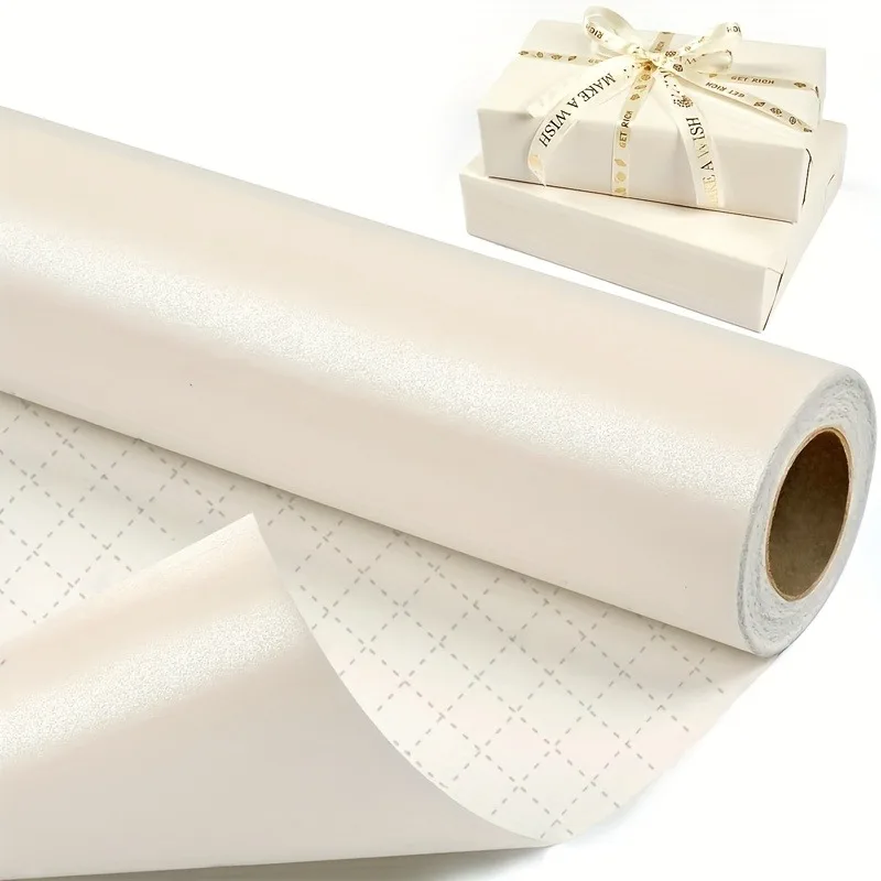 3M White Matte Wrapping Paper, Perfect for Weddings, Valentine's Day, Birthdays, Christmas, Baby Showers, Party Favors