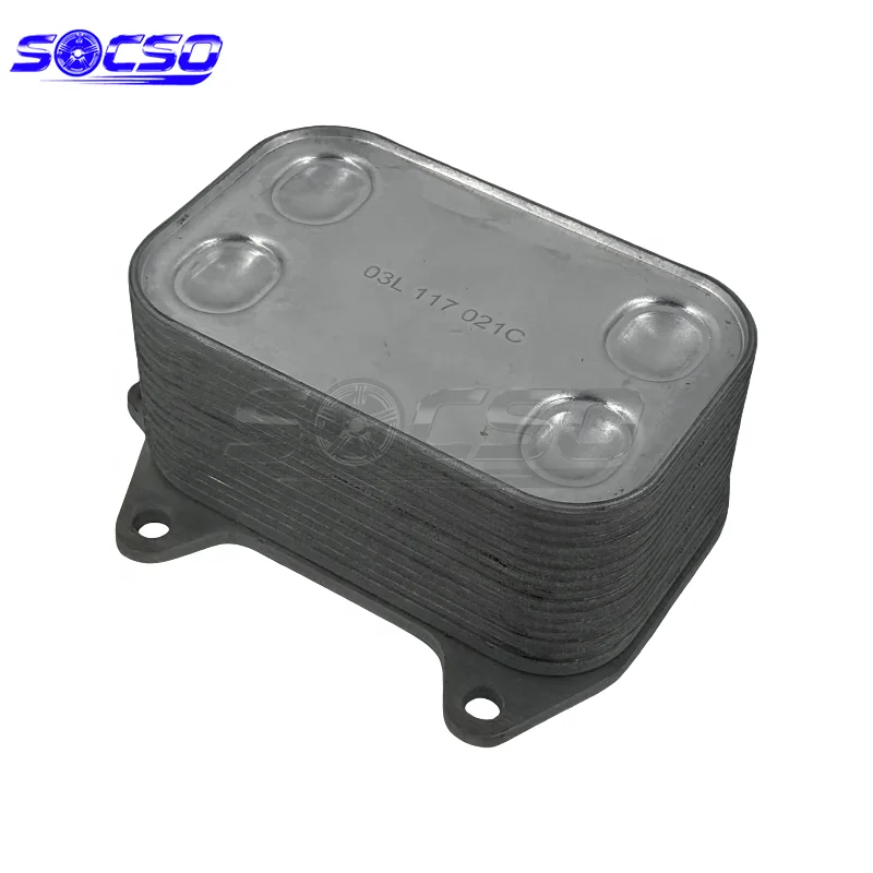 

Auto Parts Engine Oil Cooler Exchanger Case 03L117021C 03L117021B for Audi VW AMAROK BEETLE CRAFTER GOLF JETTA Passat CC