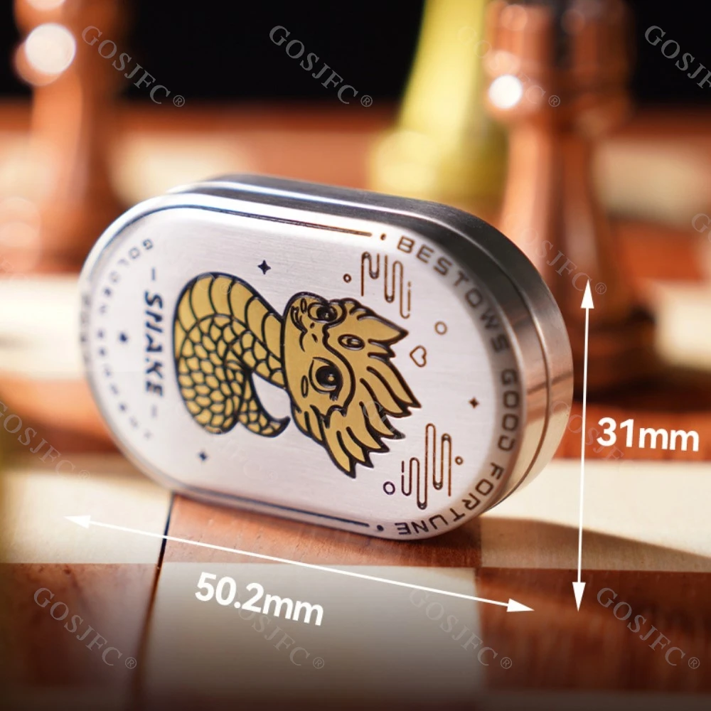 MOTHAND EDC スネークプッシュスライダーラチェットフィジェットスピナーフィジェットおもちゃ大人のためのストレスリリーフおもちゃガジェットオフィスデスクアクセサリー