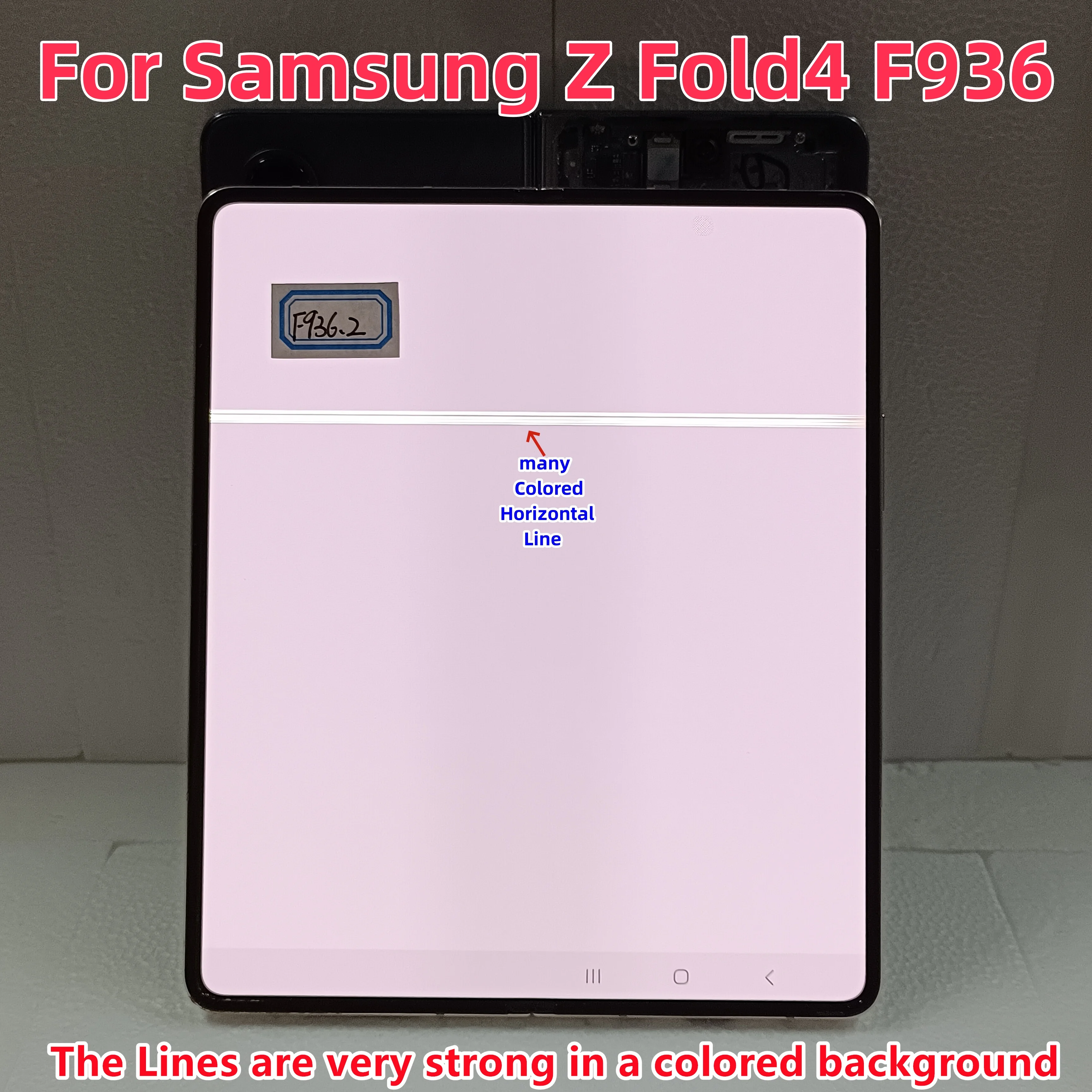 

100% Work For Samsung Z Fold 4 With Defect Inner Foldable Screen Z Fold4 F936 F936U F936B/DS Display Touch Screen Digitizer