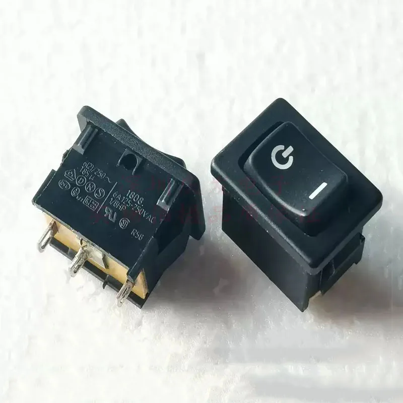 1808 boat-type switch, 3-pin dual-reset lever switch, 15*21mm, 6A, 125/250V