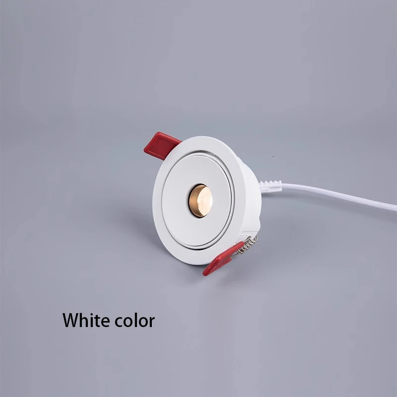 Led Spotlights Recessed Small Spot Light Beam Angle 3 8 15 Degree Ceiling Lamp Ultra-thin Adjustable Angle Atmosphere Foco 75mm