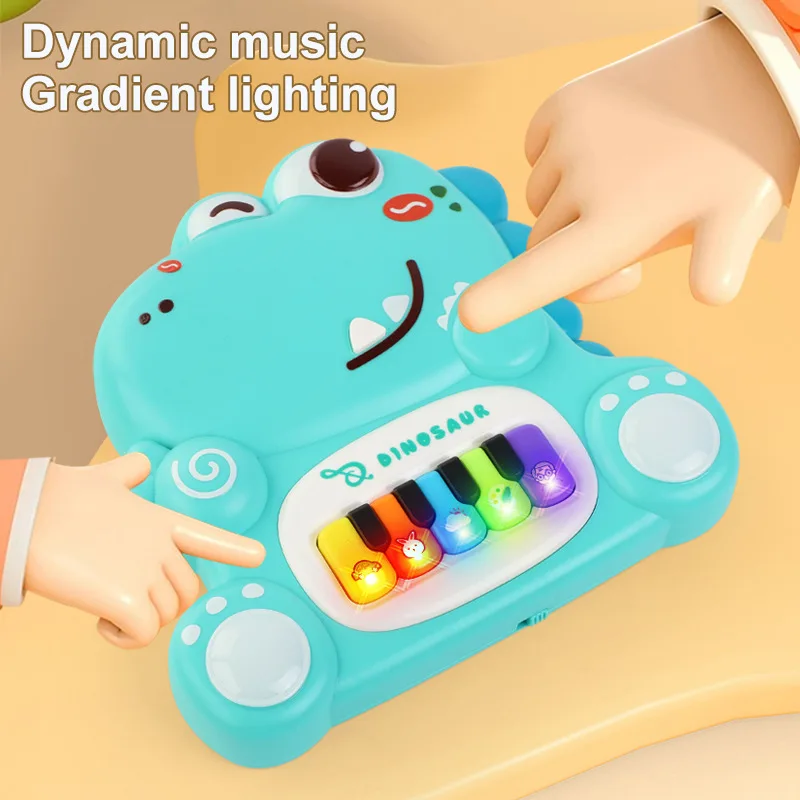 Cartoon Bird Electronic Piano Toy Cute Dinosaur Unicorn Musical Instrument Baby Music Enlightenment Fun Interaction Music Piano