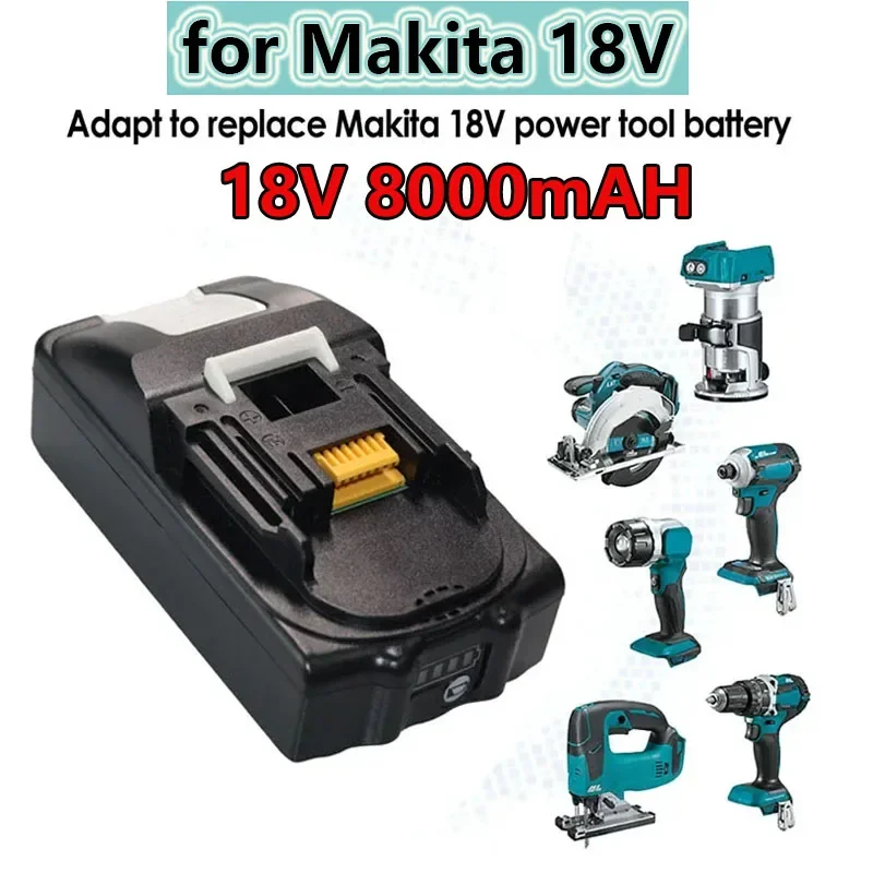 

Сменный литий-ионный аккумулятор для Makita BL1815 BL1820 BL1830 BL1815 BL1815N BL1820 18 в 8000 мАч