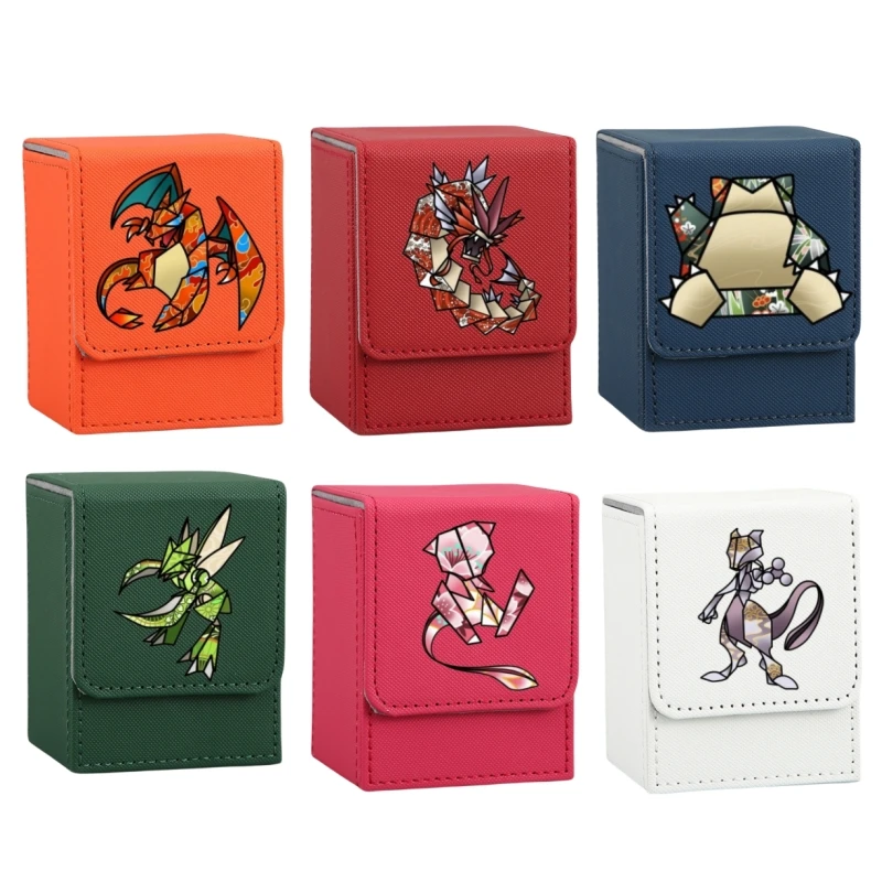 Pokemon Mewtwo Magikarp Squirtle Bulbasaur Charizard Self Made Card Storage Box Anime Classics Game Collection Cards Toy Gift