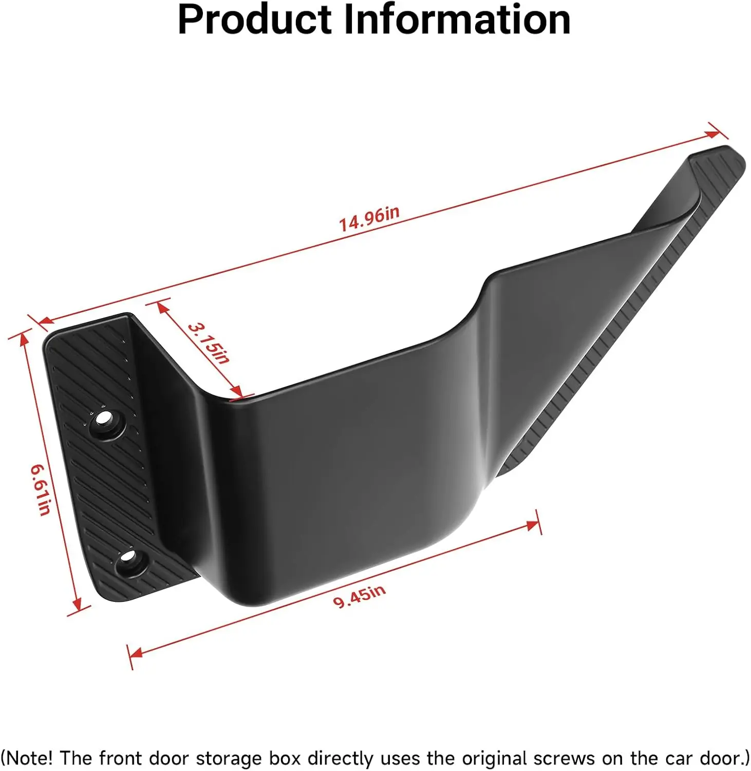 Kompatibel mit 2021-2025 2026 Ford Bronco Zubehör Getränkehalter Seitenorganizer Box für Bronco Aufbewahrung 2/4-Türer (Nicht Sport) – Detail 1