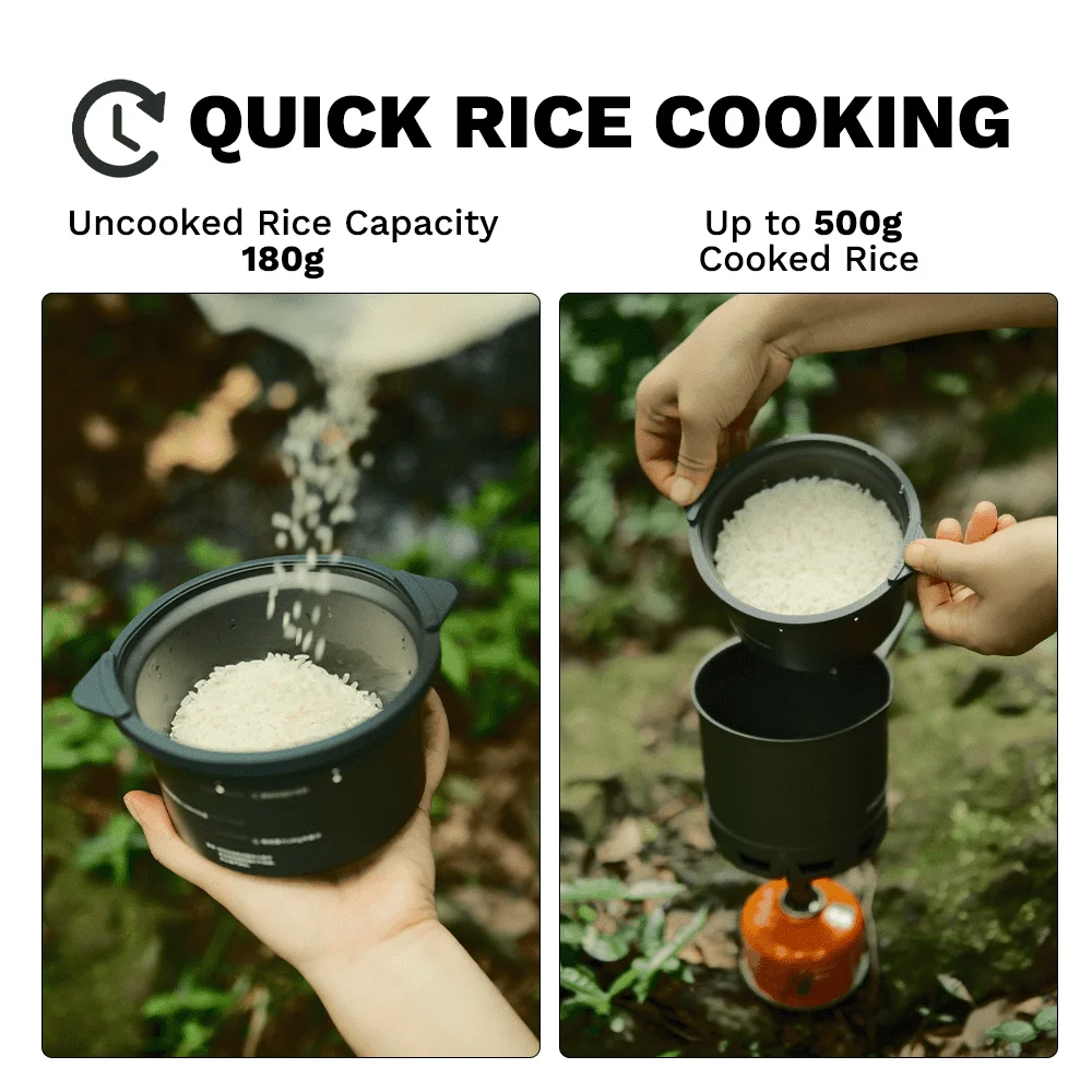 Fire-Maple Petrel G2 Micro-pressure Rice Cooker 62g Portable Cooking Cup for G2 Pot Ultralight Camp Backpacking Cookware 400ml