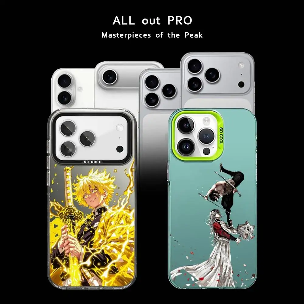 

1-Douma Demon Slayer Phone Case For iPhone17,16,15,14,13,12,11 Pro Max Blcak Matte Shockproof Cover