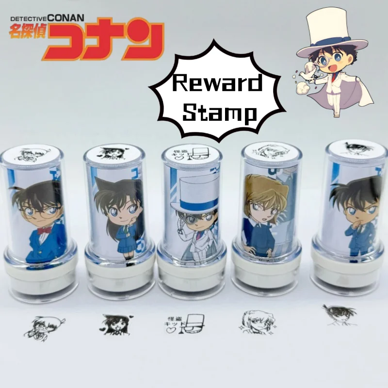 

New Detective Conan Kaito Kid Ai Haibara anime peripheral cute stamp creative personalized student reward stamp gift wholesale