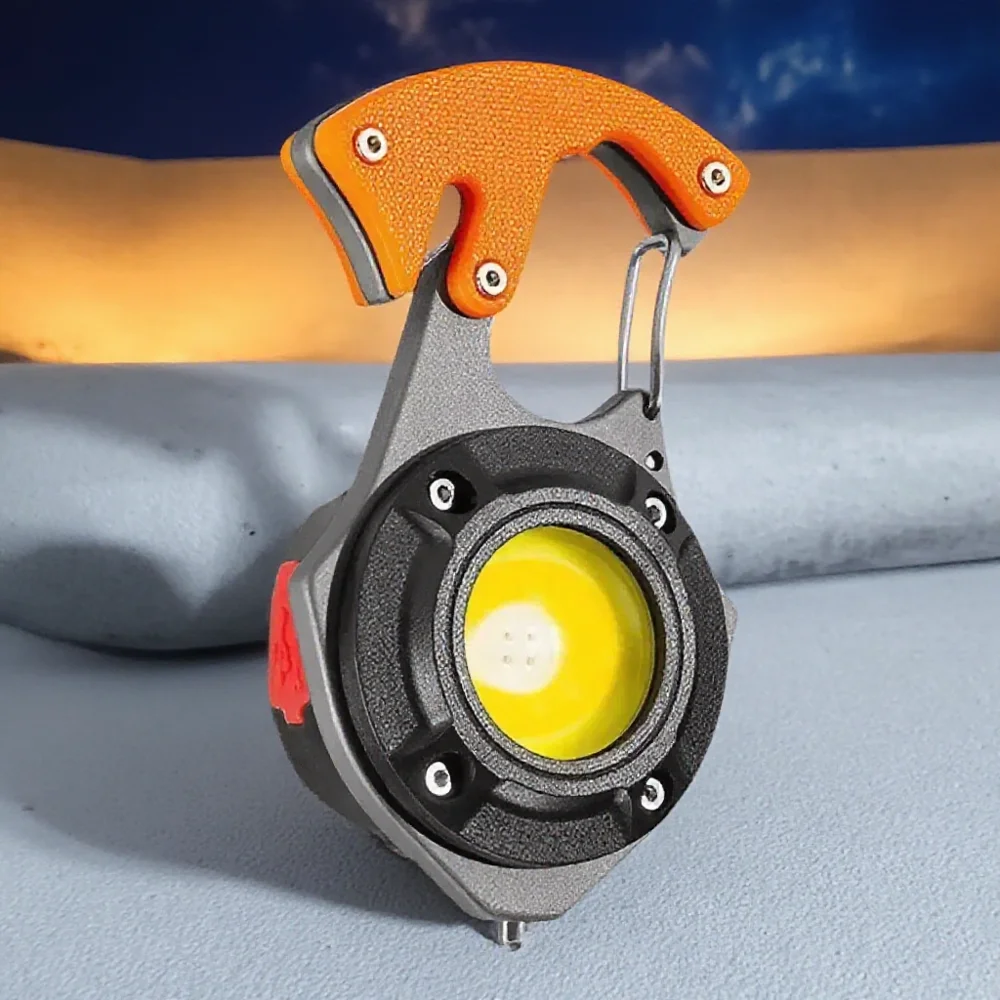 

Rechargeable Outdoor LED Keychain Light Flashlight for Camping Hiking Fishing BBQ Multifunctional Portable Mini Torch