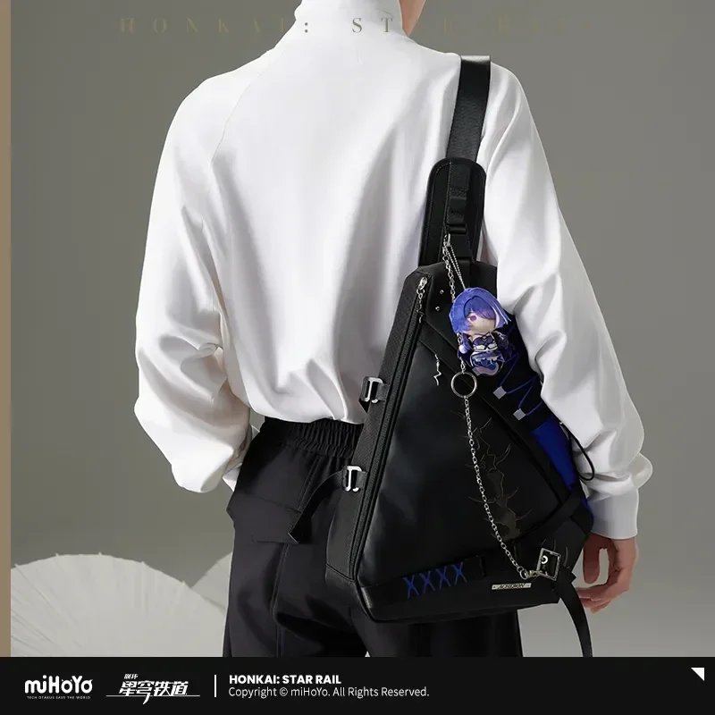 Official Original Mihoyo Anime Game Honkai: Star Rail Acheron Cosplay Shoulder Bag Backpack Messenger Bags Fans Gift