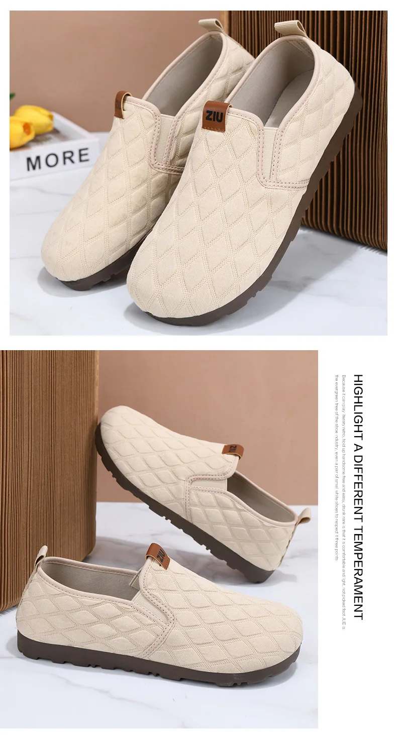 Damen-Slipper, lässige Schuhe, Obermaterial aus gestepptem Stoff mit Diamantmuster, weiche Gummisohle, rutschfest, leicht, bequem, ideal zum täglichen Tragen und für Spaziergänge. – Detail 15