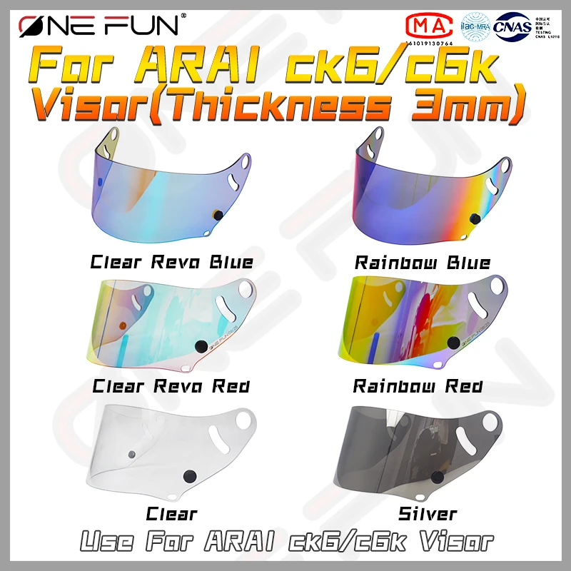 

CK6 Photochromic Visor For CK6 CK6K CK-6 Mirrorized RACING VISOR Lens Rv helmet Glasses Shield Racing Anti Fog For Arai