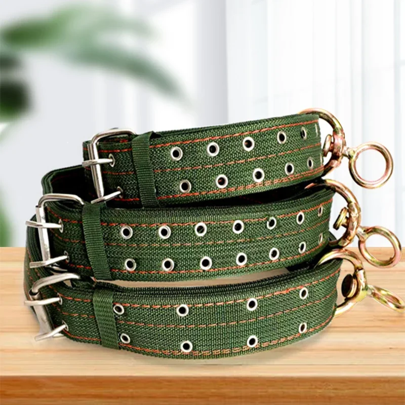 Strong Durable Belay Tie Adjustable Cattle Collar Cow Hauling Collar Livestock Feeding Supply Canvas Belt Veterinary Equipment