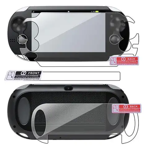 소니 플레이 스테이션 Psvita PS Vita Sony forPSV1000 용 전면 + 후면 화면 보호 필름 보호 커버 가드 소니 플레이 스테이션 Psvita PS Vita Sony forPSV1000 용 전면 + 후면 화면 보호 필름 보호 커버 가드