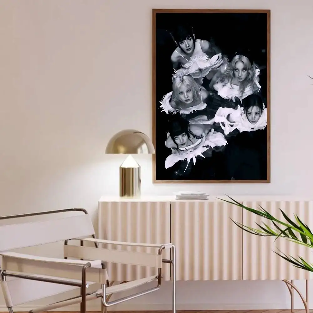 1 قطعة Kpop المغني G-Gidle المشارك ذاتية اللصق الفن ورق مقاوم للماء ملصق مقهى بار غرفة جدار ديكور #6