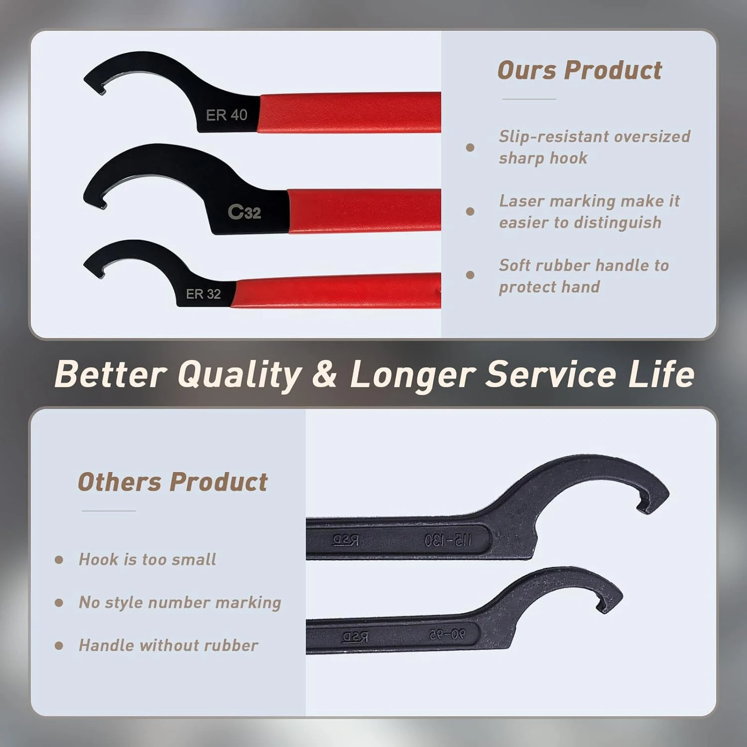 مجموعة مفاتيح كويلوفر الفاخرة عالية الجودة قابلة للتعديل لتحسين الأداء الاحترافي: مجموعة كاملة من 6 قطع في سيارة مريحة #5